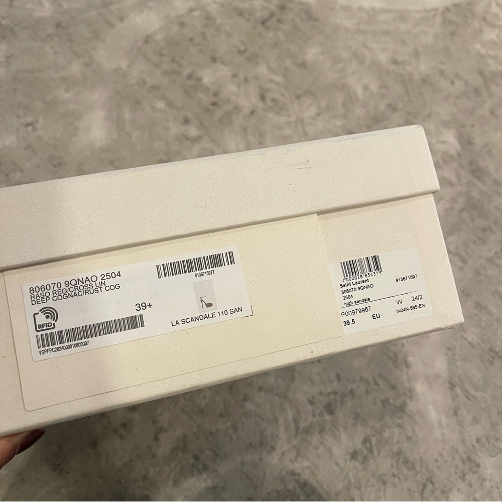 Saint Laurent YSL Shoe Box Gift Box Packaging Bundle Luxury Storage Set Parisian - Picture 5 of 5